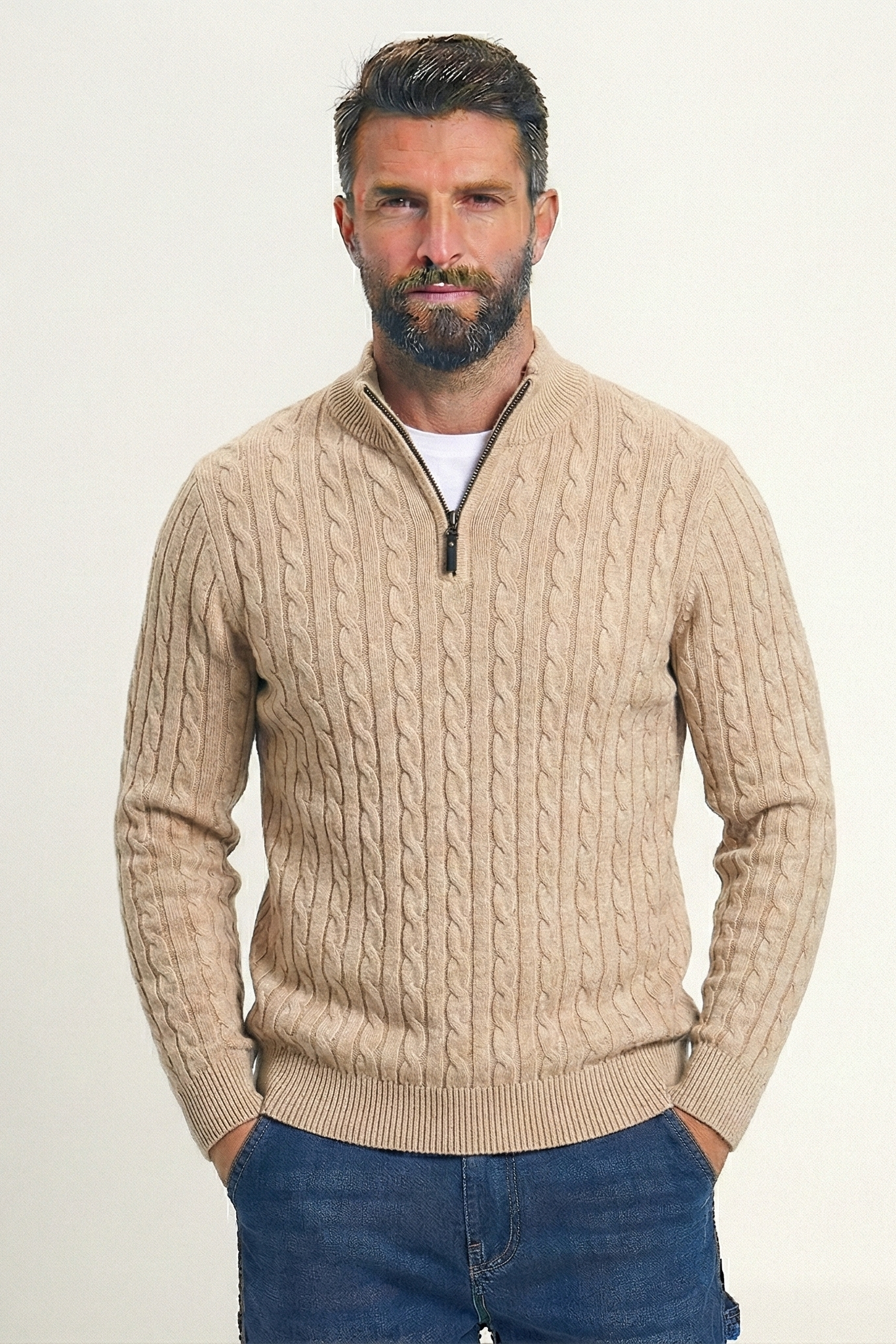 Rory Collar Zip Sweater | Marvex